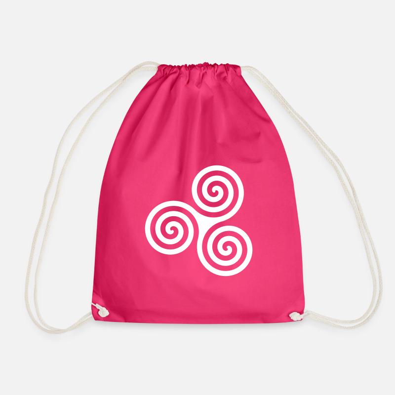 Triskell - Drawstring Bag - fuchsia