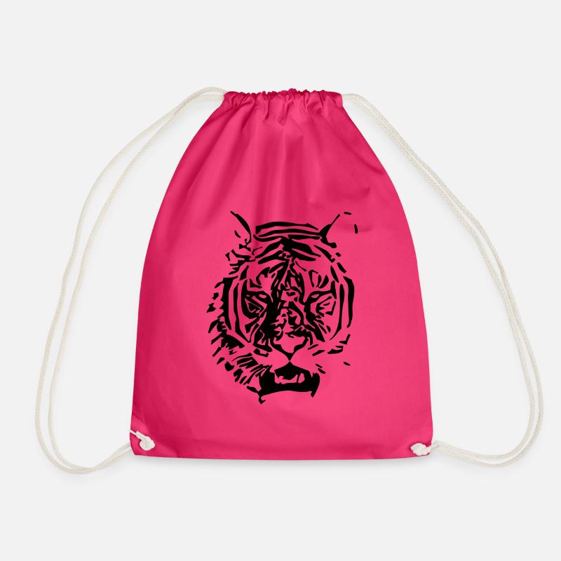 Tiger - Turnbeutel - Fuchsia