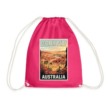Erleben Sie Outback of Coober Pedy in Australien - Turnbeutel - Fuchsia - Vorne