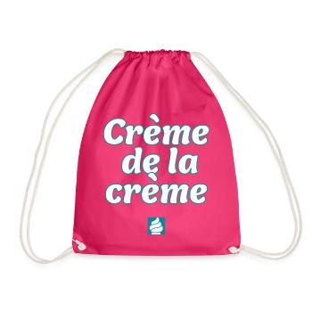 Crème de la Crème – Das Beste - Turnbeutel - Fuchsia - Vorne
