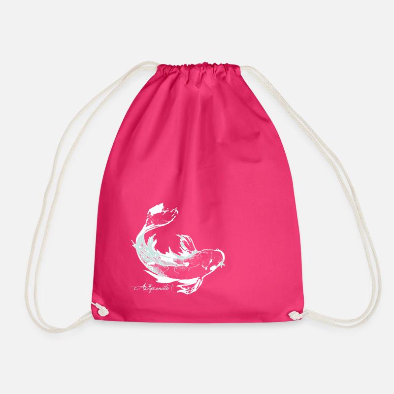 Koi 3 - Turnbeutel - Fuchsia