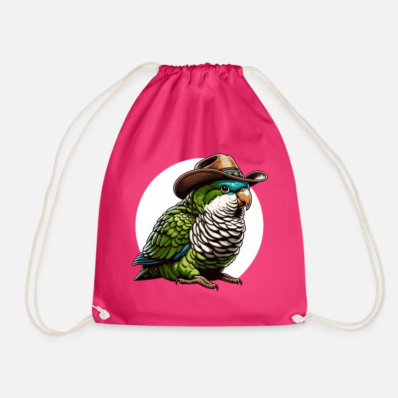 Quäker Papagei Mönch Sittich - Turnbeutel - Fuchsia