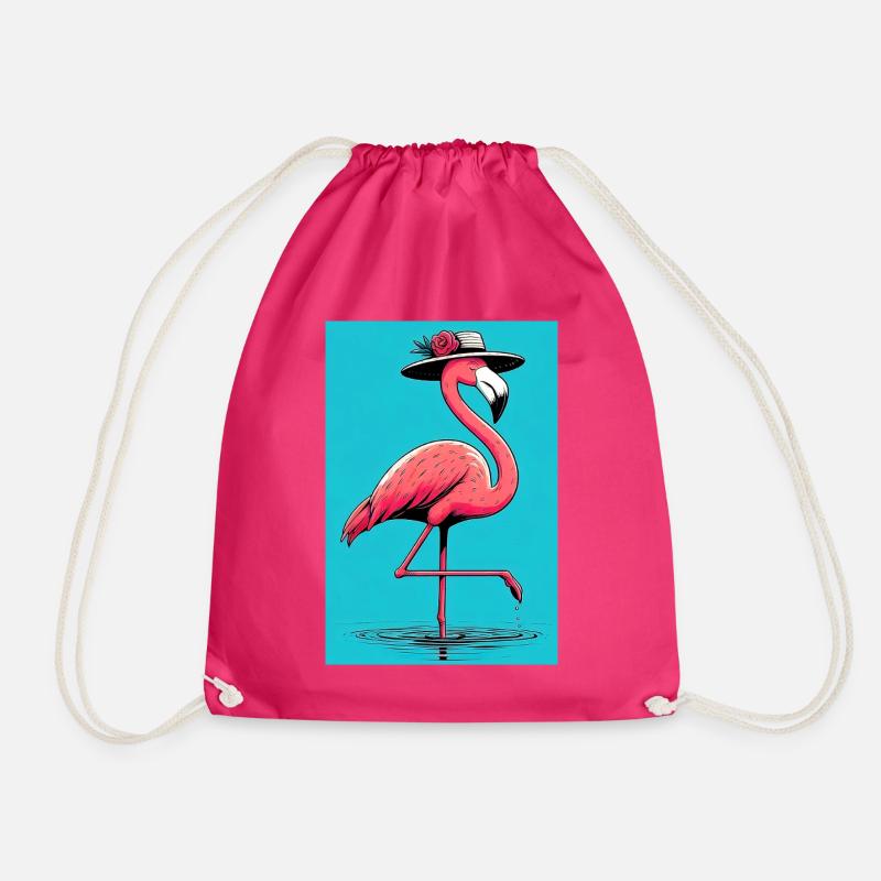 Flamingo - Turnbeutel - Fuchsia