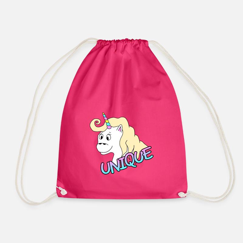 Einzigartiges Einhorn - Turnbeutel - Fuchsia