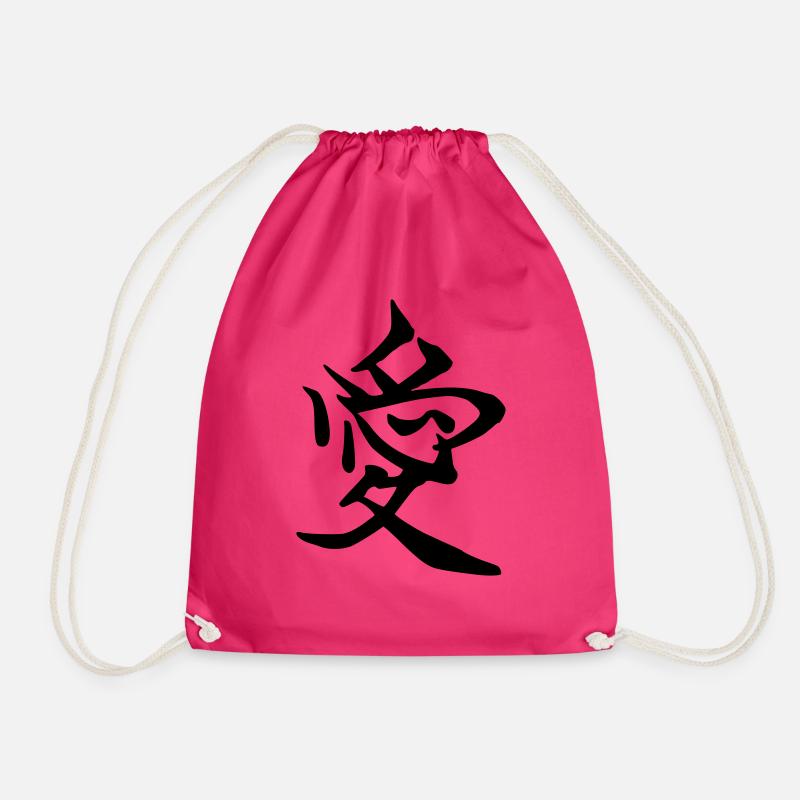Liebe - Turnbeutel - Fuchsia
