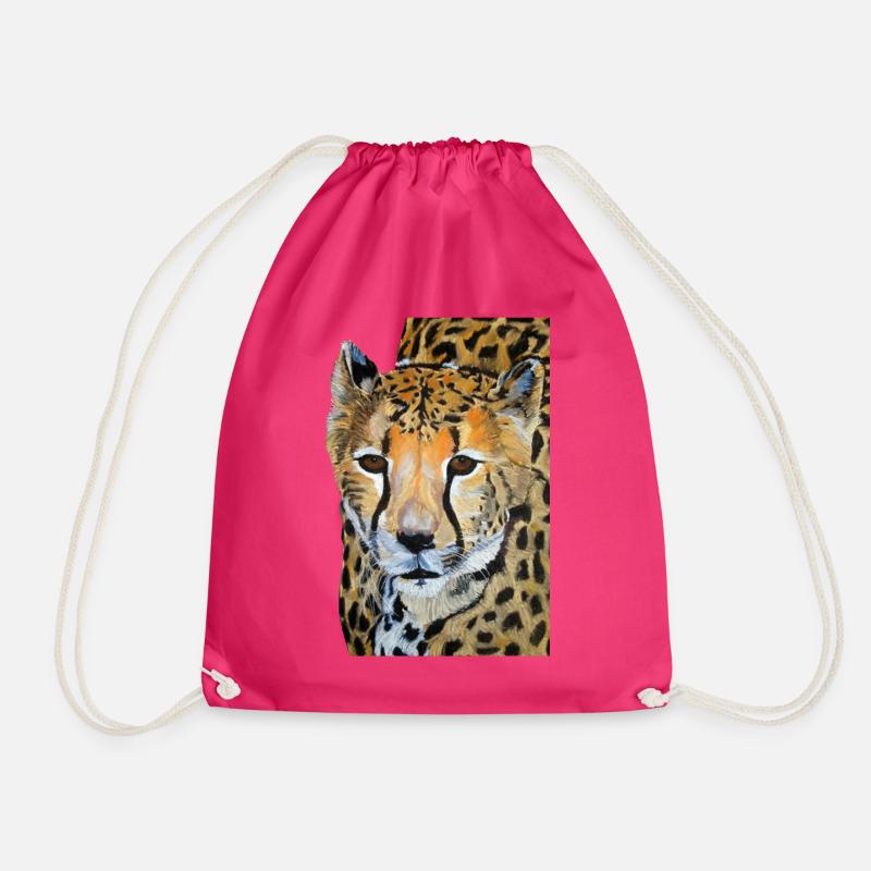Dessin de guépard - Sac de sport léger - fuchsia