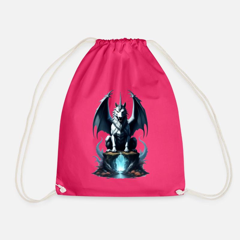 DarkUnicorn - Drawstring Bag - fuchsia
