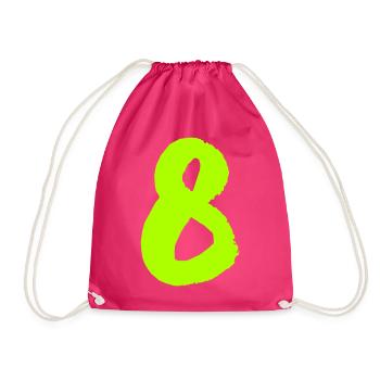 8 - Turnbeutel - Fuchsia - Vorne