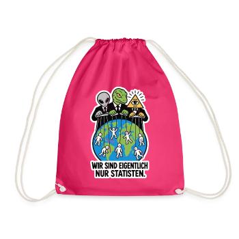 Oben lachen sie sich kaputt - Turnbeutel - Fuchsia - Vorne