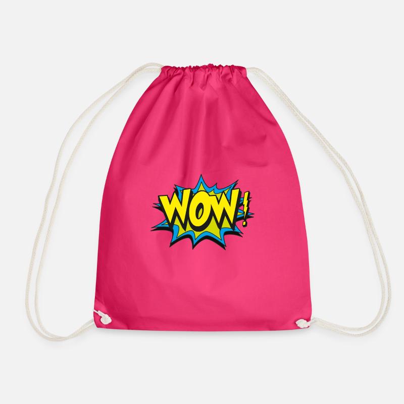 wow - Turnbeutel - Fuchsia