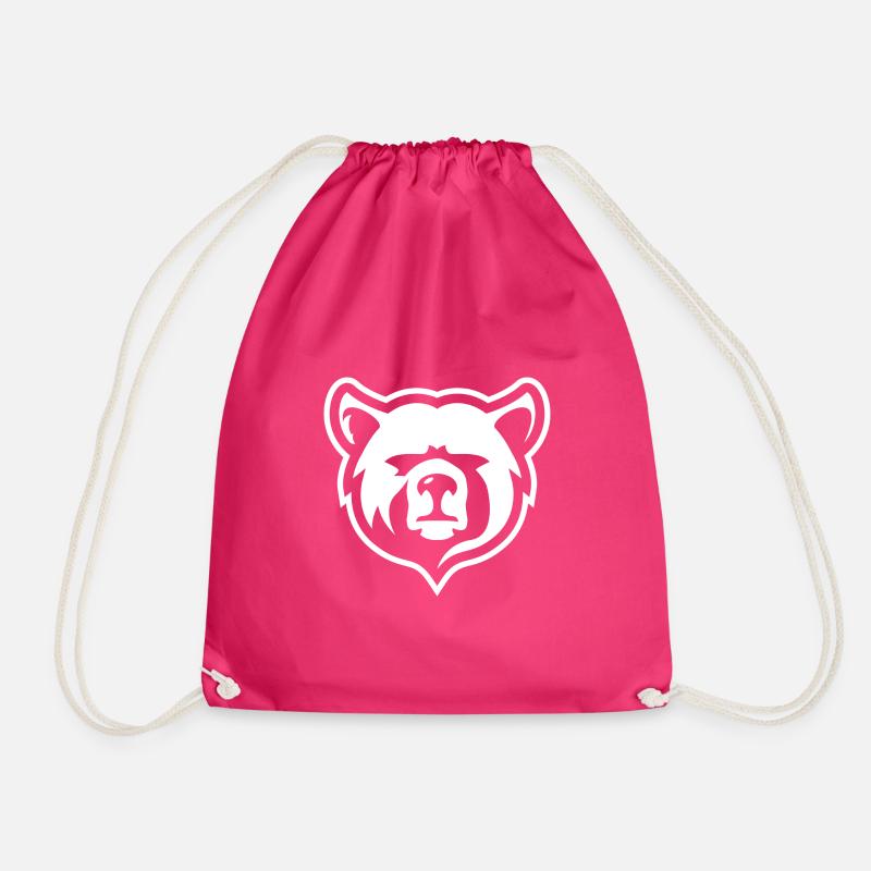 Polar Bear Bear Polarbear Bear Sport Logo - Drawstring Bag - fuchsia