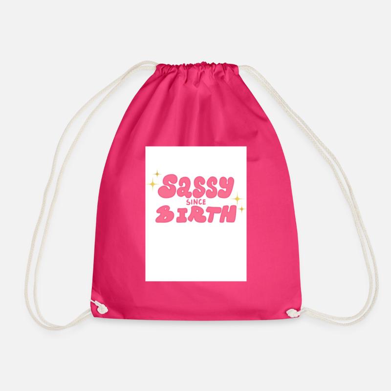 Frech seit Geburt - Turnbeutel - Fuchsia