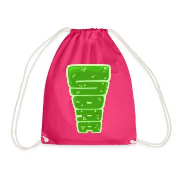 Soda, ein gezogenes Wort - Turnbeutel - Fuchsia - Vorne