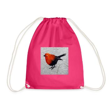 Kardinal im roten Federkleid - Turnbeutel - Fuchsia - Vorne