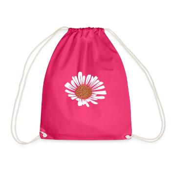 Gänseblümchen - Turnbeutel - Fuchsia - Vorne
