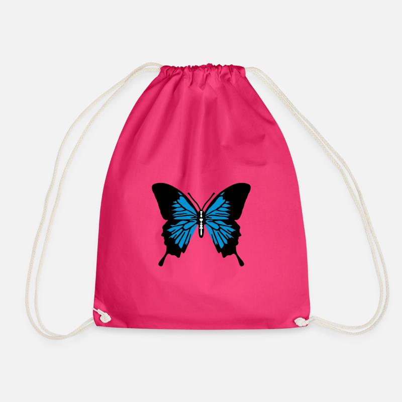 Schmetterling - Turnbeutel - Fuchsia