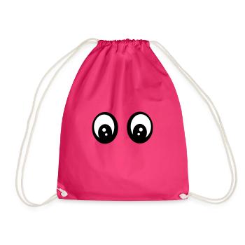 Augen - Turnbeutel - Fuchsia - Vorne
