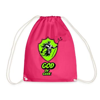 God of geek - Drawstring Bag - fuchsia - Front