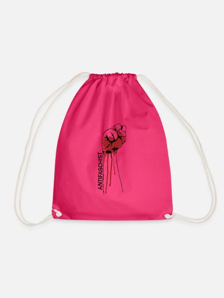 Antifaschist - Turnbeutel - Fuchsia