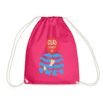 Guad schautst aus – dicton bavarois - Sac de sport léger - fuchsia - Devant