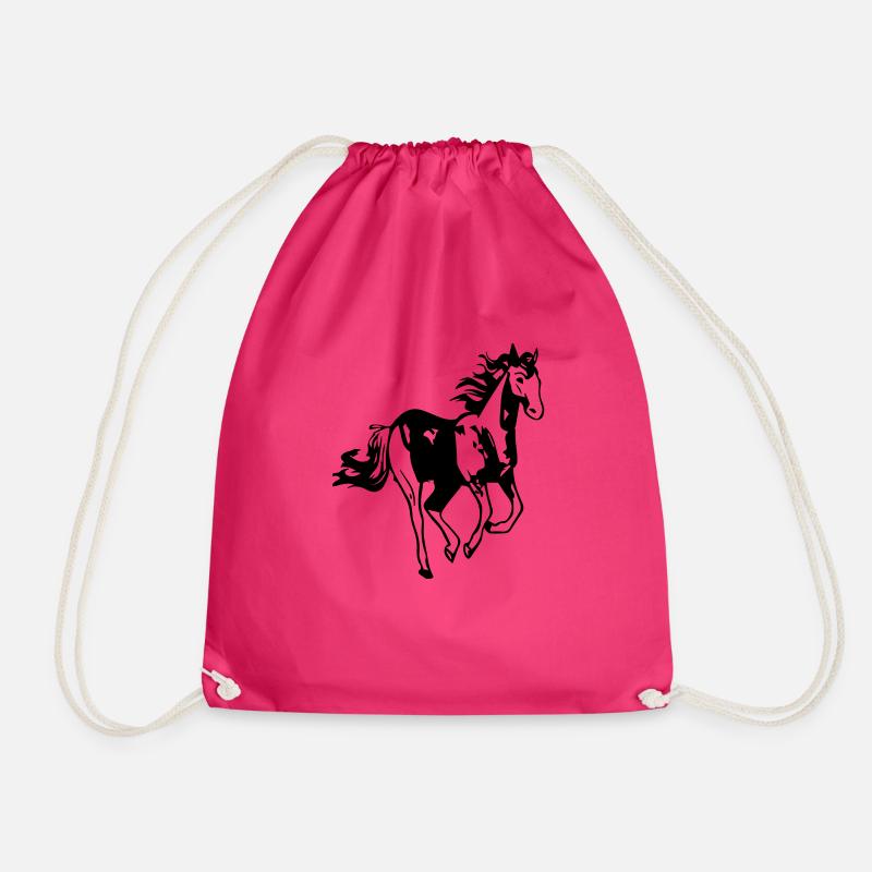 horse - Turnbeutel - Fuchsia