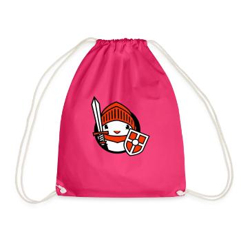 Duck Knight Armor Épée Bouclier Casque Combattant - Sac de sport léger - fuchsia - Devant