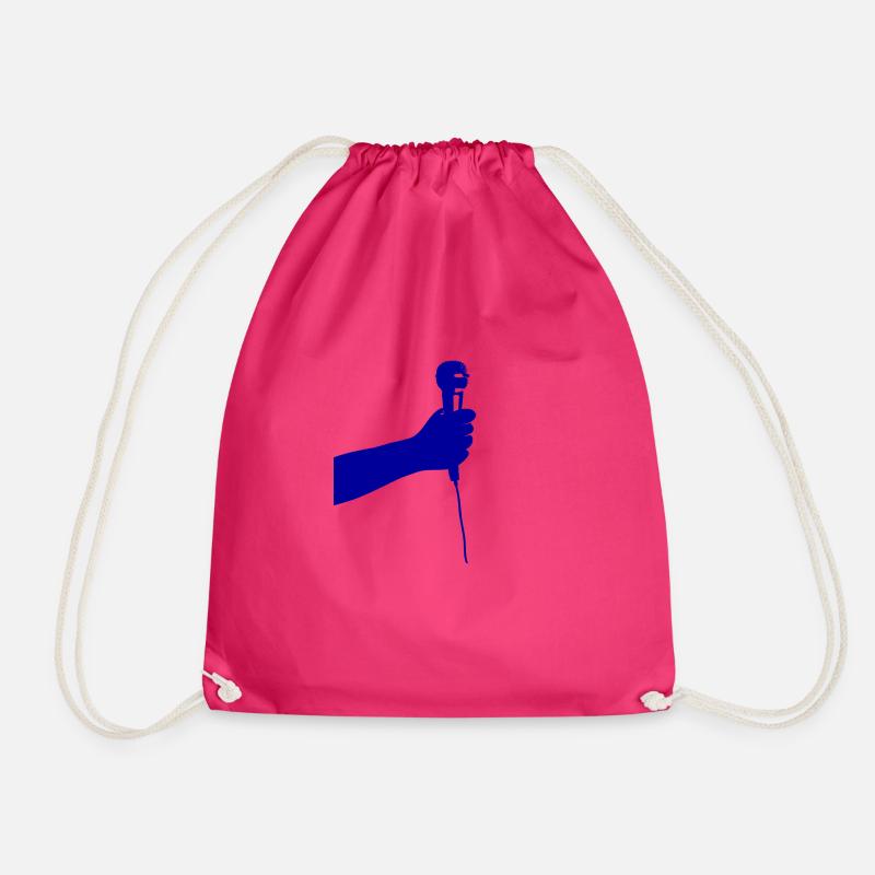 microphone (bleu) - Sac de sport léger - fuchsia