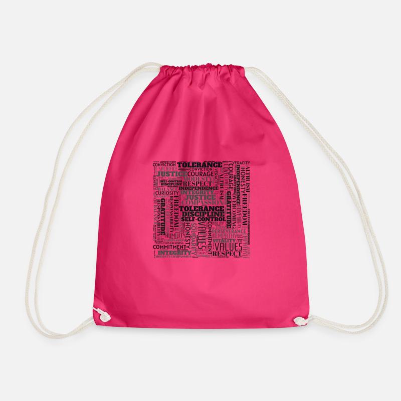 WERTE - Turnbeutel - Fuchsia