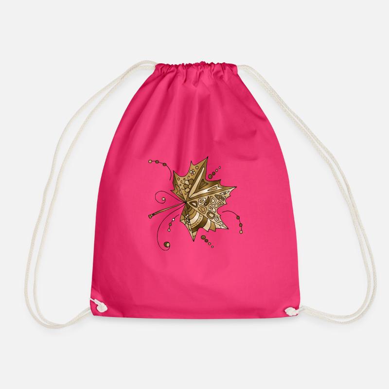 Blatt - Turnbeutel - Fuchsia