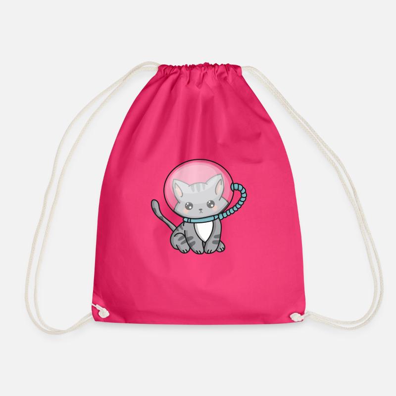 Cosmic Cat - Turnbeutel - Fuchsia
