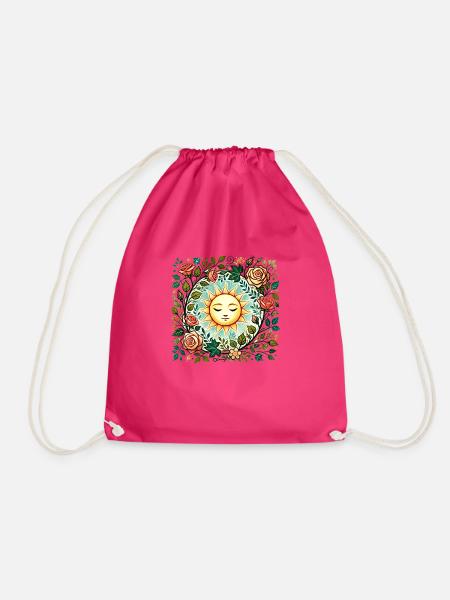 Rosen-Sonnenschein - Turnbeutel - Fuchsia