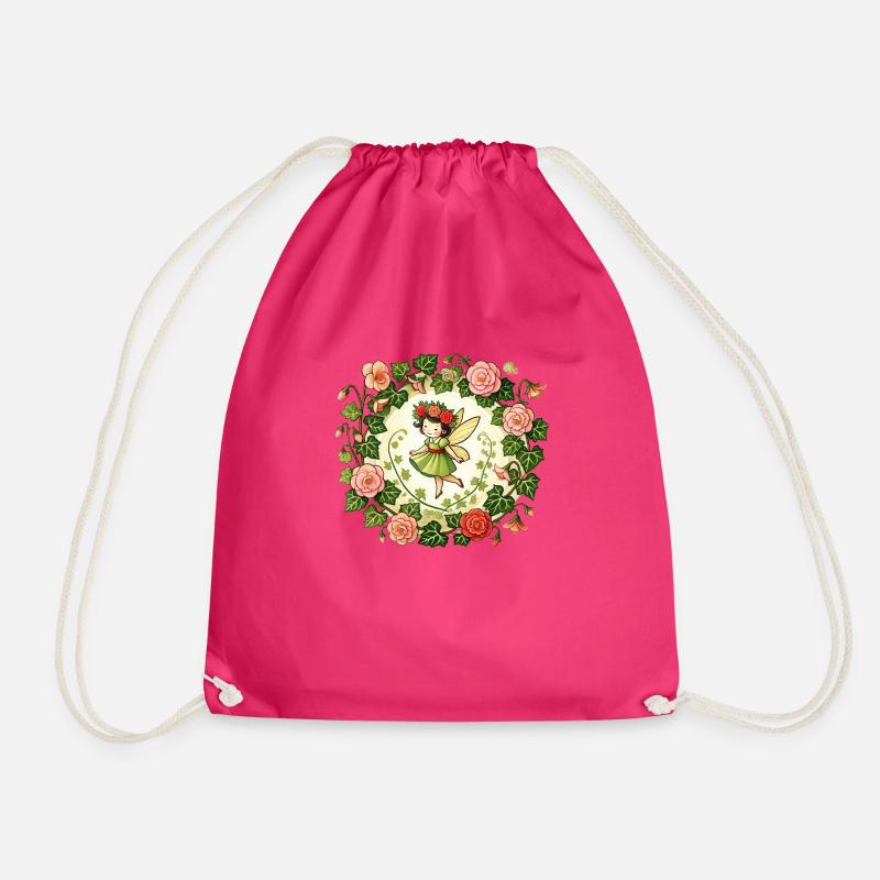 Blume Garten Fee - Turnbeutel - Fuchsia