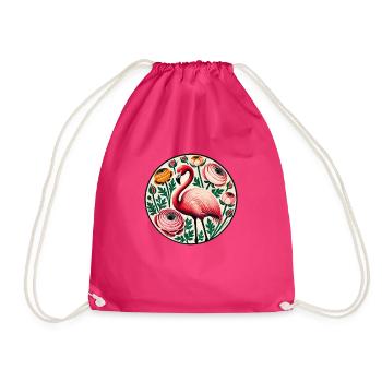 Flamingo - Turnbeutel - Fuchsia - Vorne