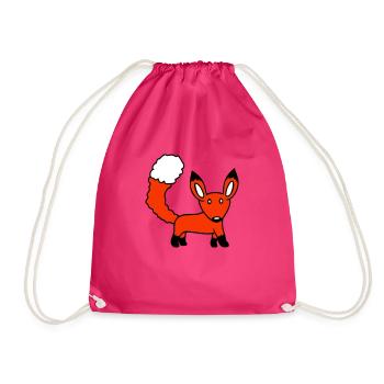 Renard Renard roux Animal sauvage Intelligent Habitants de la forêt - Sac de sport léger - fuchsia - Devant