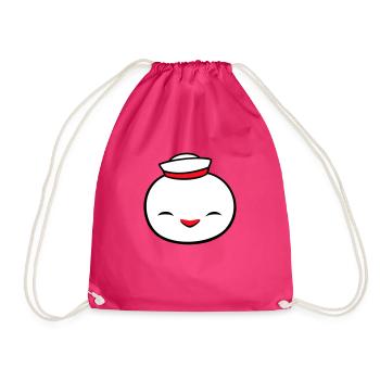 Canard Marin Marin Chapeau Marin Chapeau Happy - Sac de sport léger - fuchsia - Devant