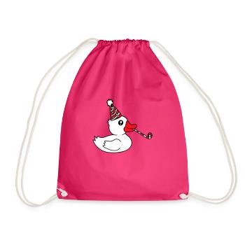 Canard Fête Serviette Chapeau Anniversaire Célébrer le Nouvel An - Sac de sport léger - fuchsia - Devant