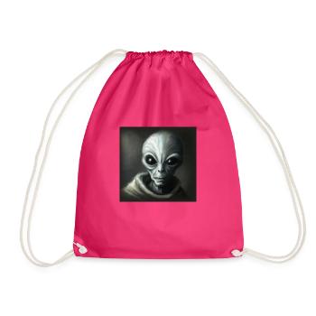 Alien - Drawstring Bag - fuchsia - Front