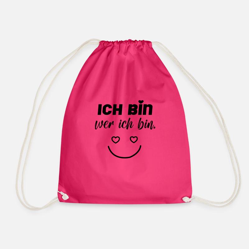 Ich bin wer ich bin! - Turnbeutel - Fuchsia