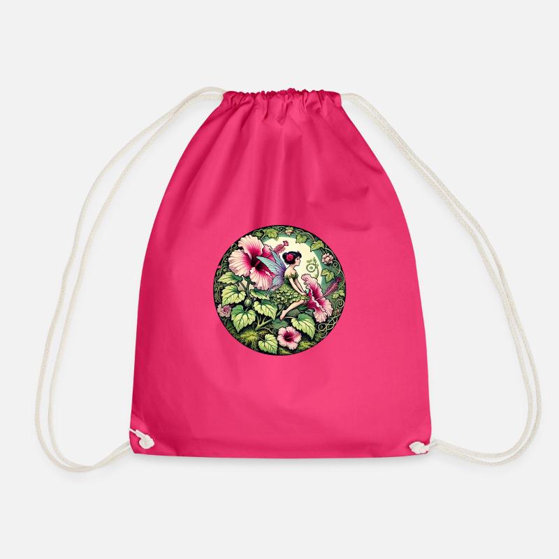 Hibiskus-Fee - Turnbeutel - Fuchsia