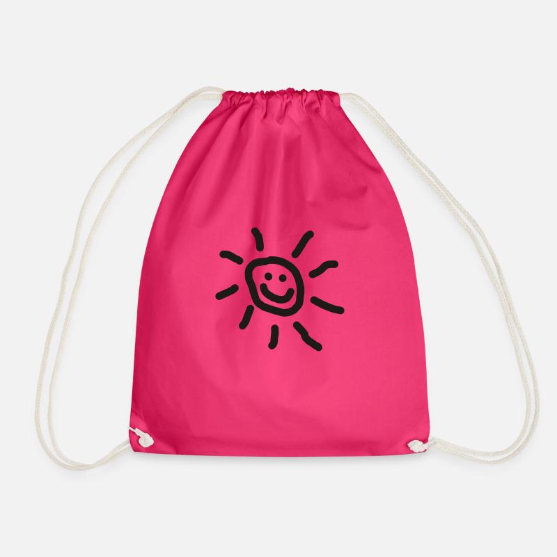 Sonne :-) - Turnbeutel - Fuchsia