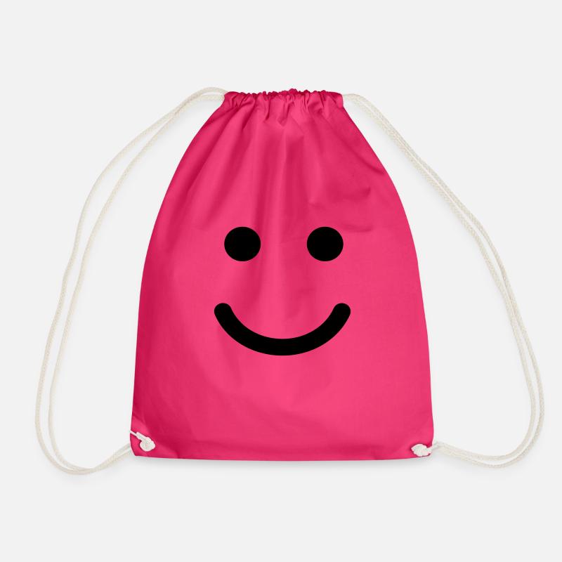 Smilie - Turnbeutel - Fuchsia