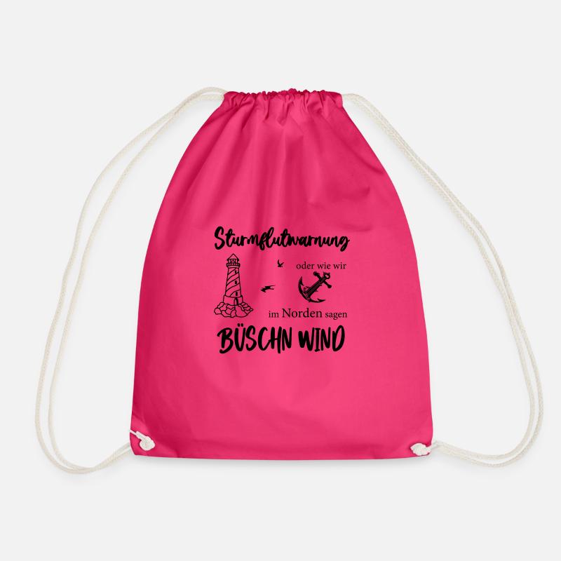Sturmflutwarnung oder wie wir im Norden sagen - Turnbeutel - Fuchsia