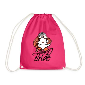Canard Équipe Mariée Enterrement de vie de garçon Mariée Princesse Reine Couronne - Sac de sport léger - fuchsia - Devant