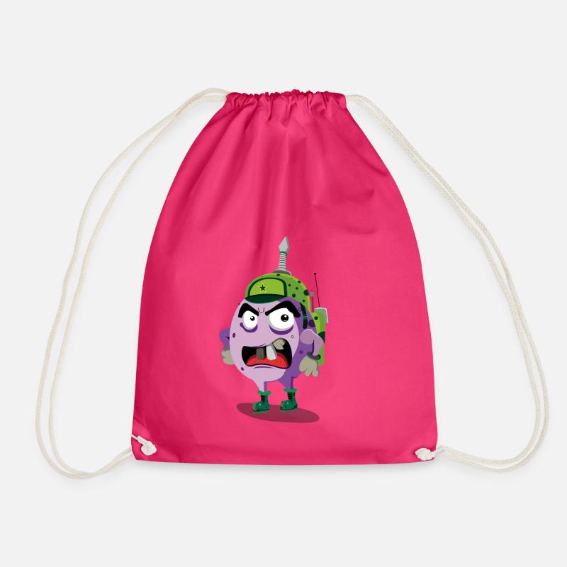 bacteria 1 - Drawstring Bag - fuchsia