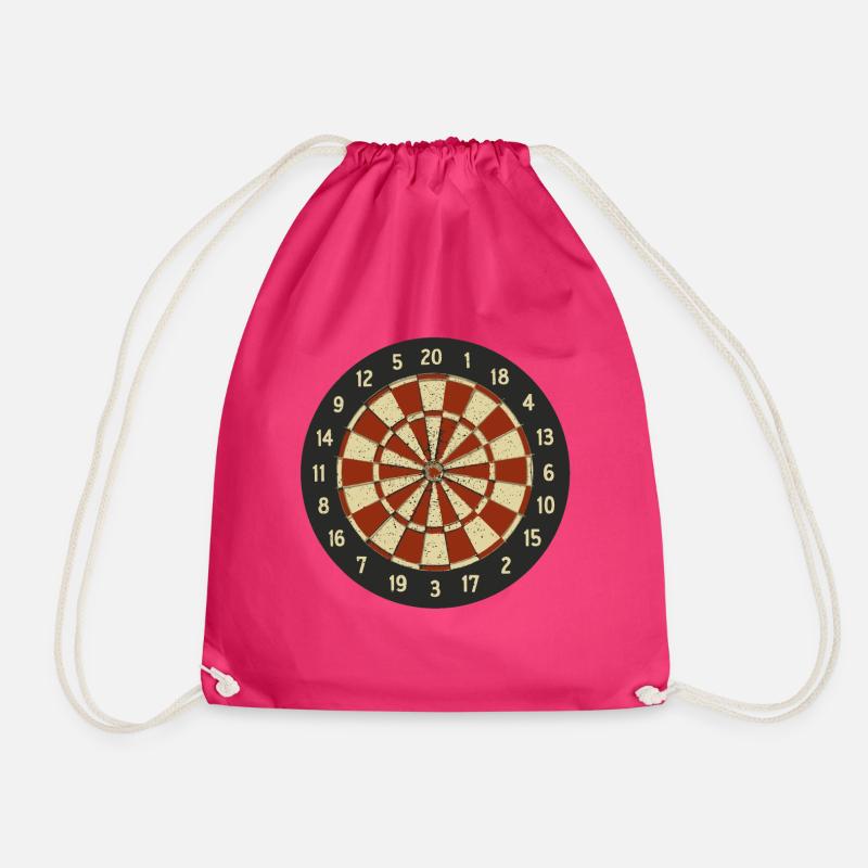 darts - Drawstring Bag - fuchsia