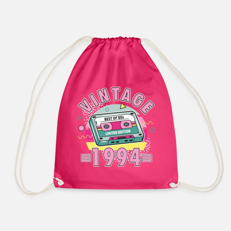 30. Geburtstag Vintage 1994 90s Retro Stil Damen - Turnbeutel - Fuchsia
