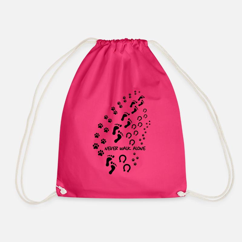 never walk alone 3 - Turnbeutel - Fuchsia