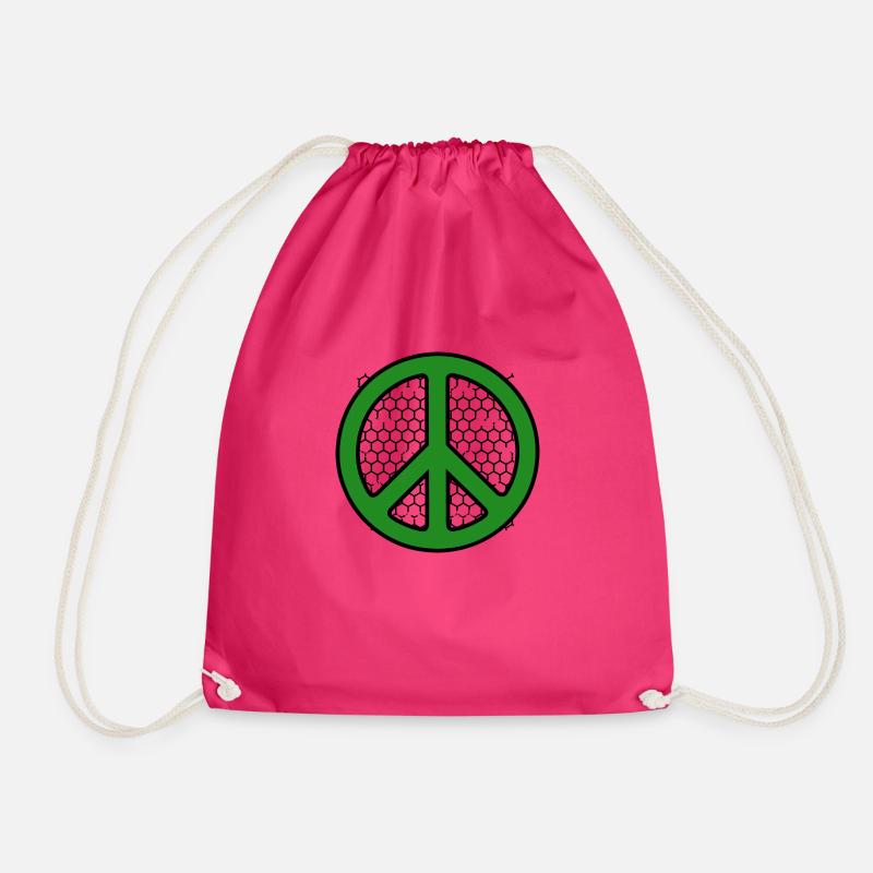 Peace - Turnbeutel - Fuchsia