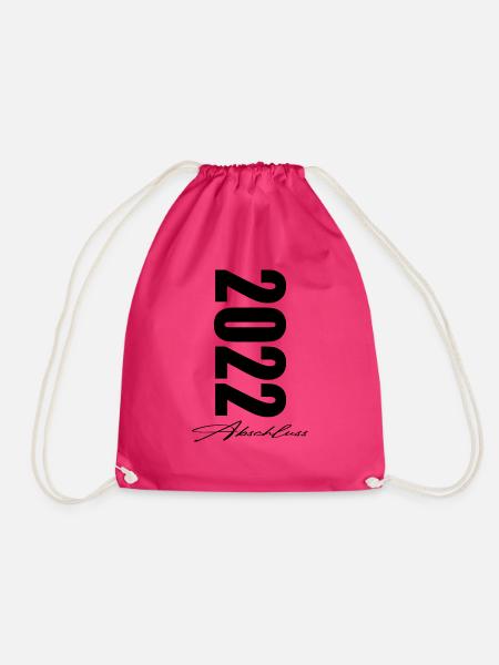 Abschluss 2022 Abschlussklasse - Turnbeutel - Fuchsia