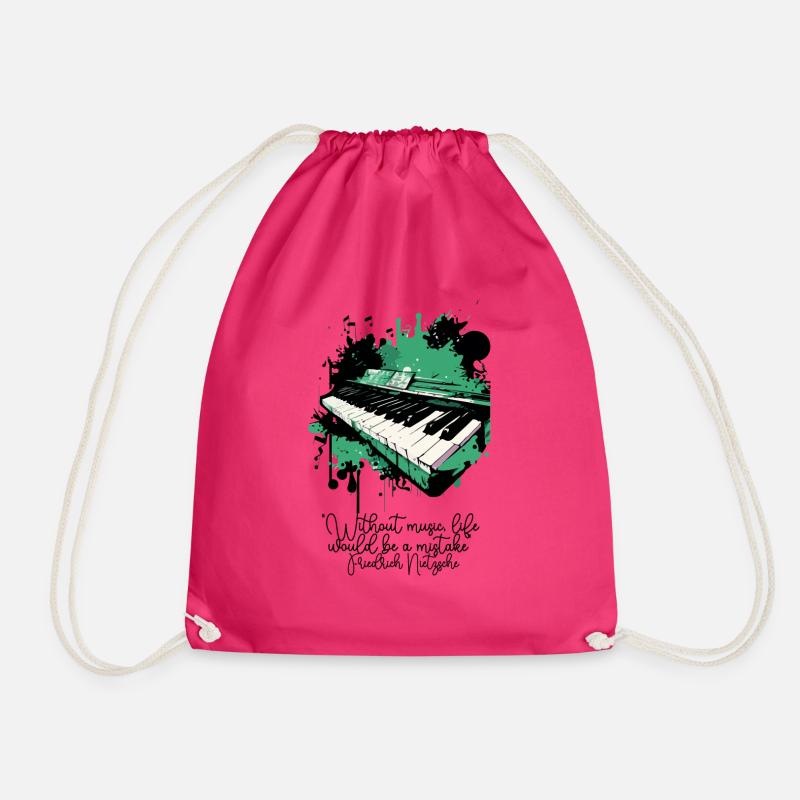 Das Klavier - Turnbeutel - Fuchsia